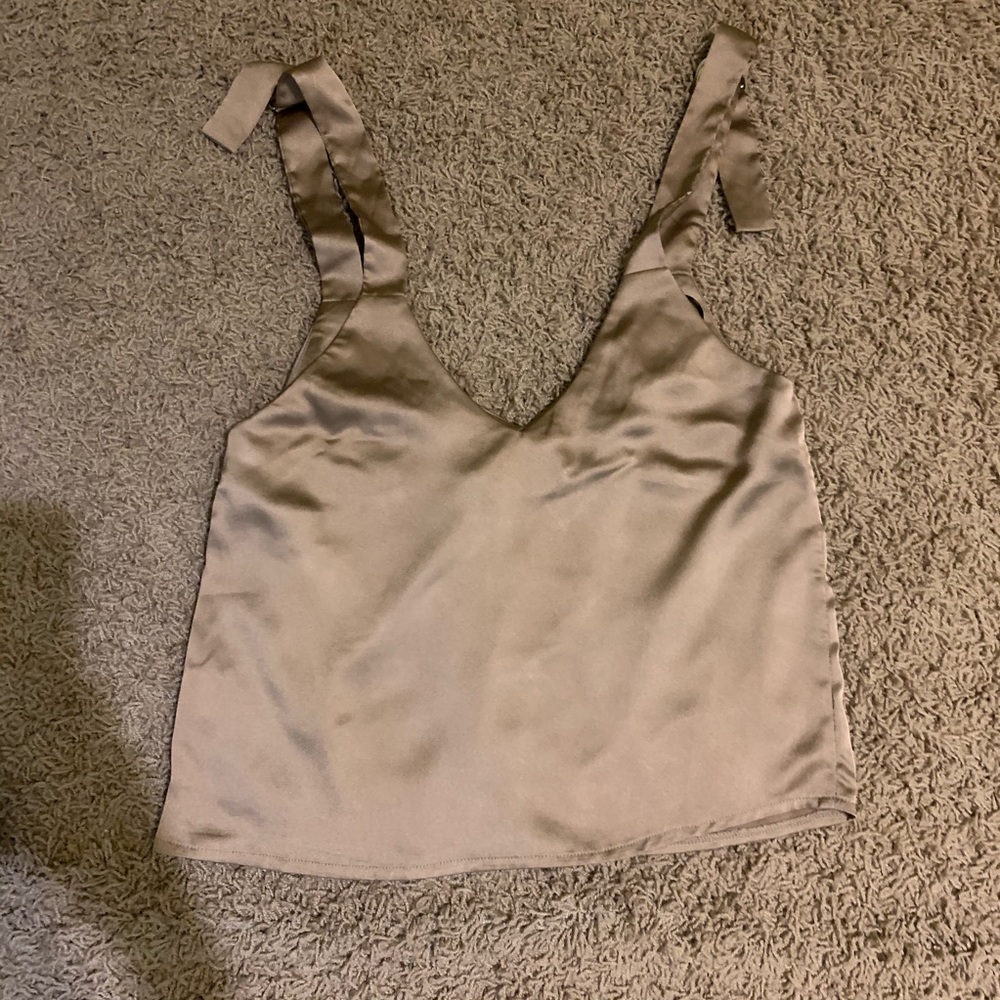Gold satin top - Picture 5 of 6